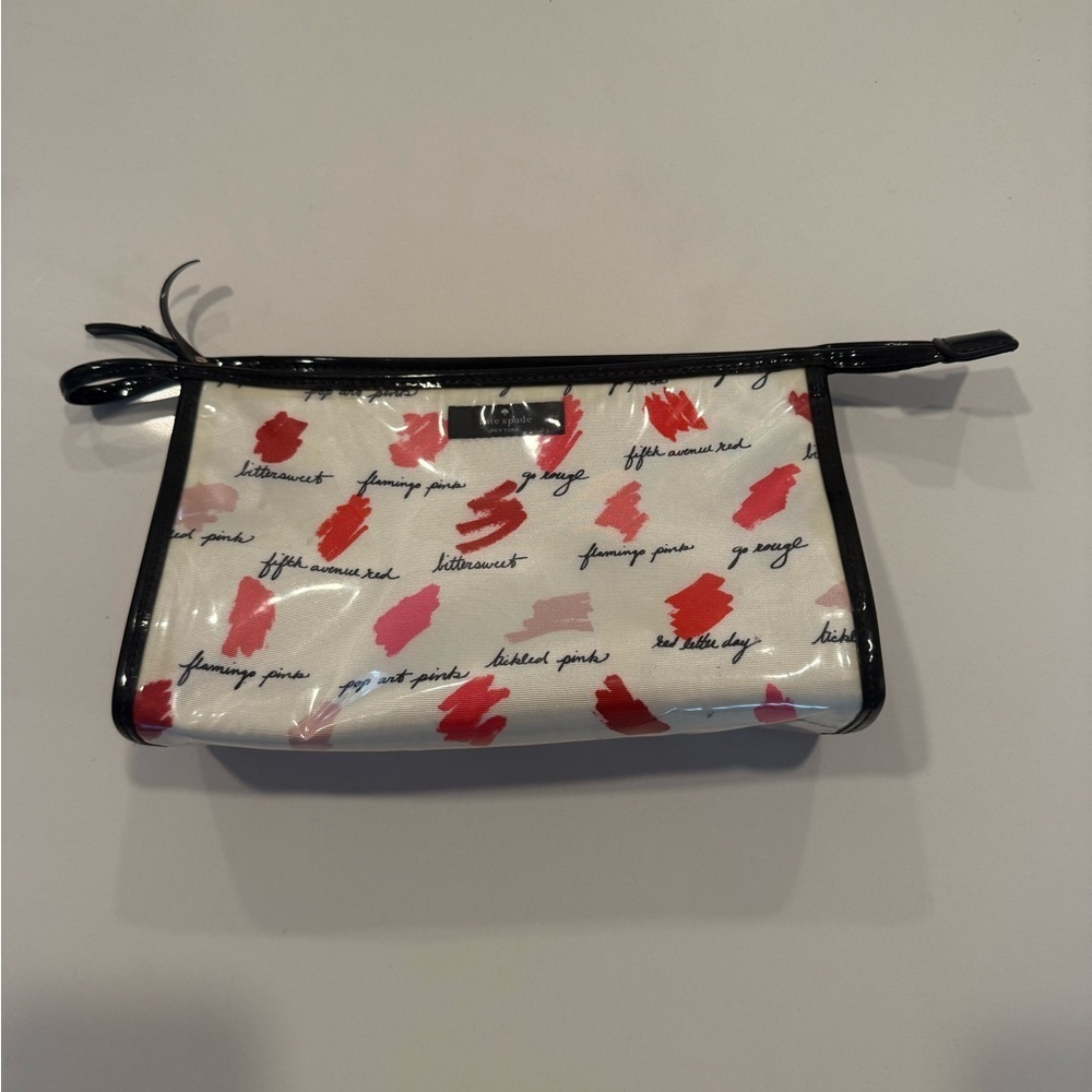 Kate Spade Womens Plastic Makeup Case Lipstick Swatch Bag